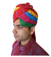 Men Safa Hat Top Indian Turban Handmade Pagri Rajasthani Pag Large Cotton Blend