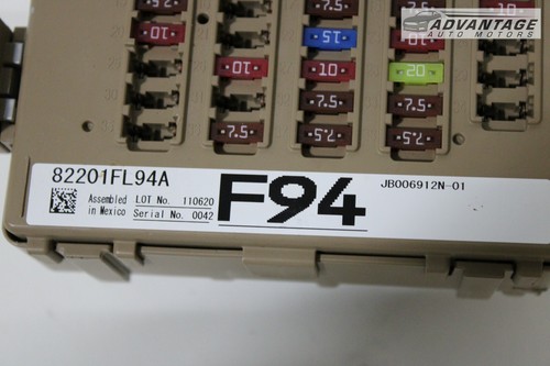 2020-2022 SUBARU IMPREZA 2.0L UNDER DASH LEFT FUSE RELAY JUNCTION BOX OEM - Picture 9 of 10