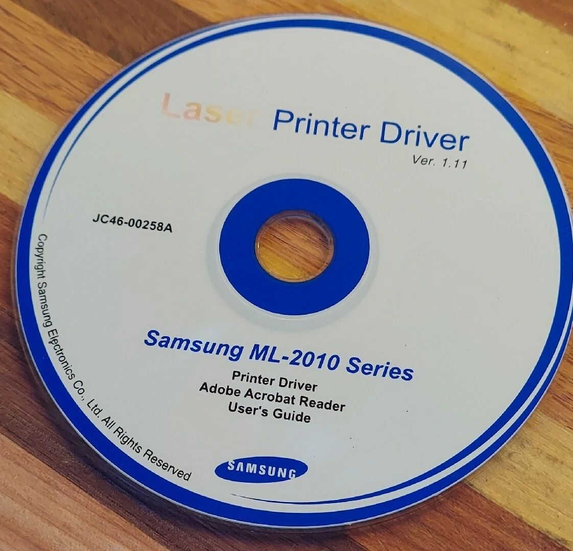 Samsung ML-2010 Series Setup Installation CD ROM Software CD.