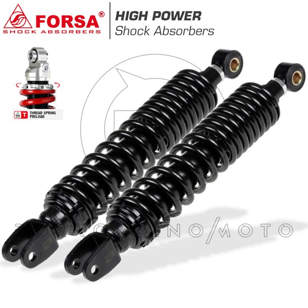 Set StoßDäMpfer Hinten Verstellbar Forsa Honda Sh 125 SH125 2001-2004-image