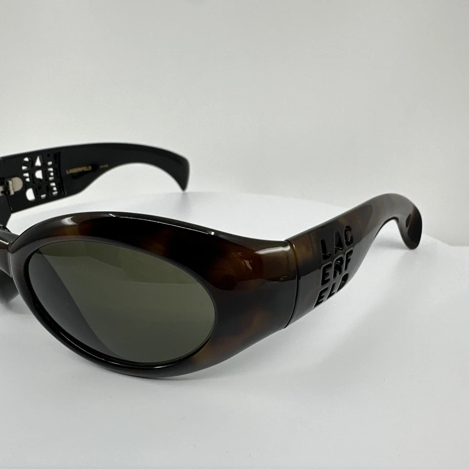 全新 复古 Karl Lagerfeld 太阳镜 M 4114 C. 04 大理石棕色 法国制造 — 第 2/4 张图片