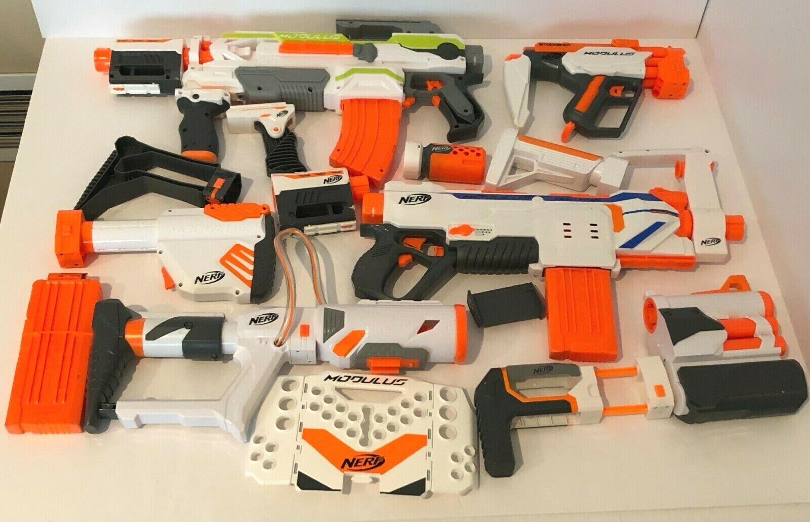 Nerf Modulus Lot Weapons with Attachments Handle Support Clips | eBay