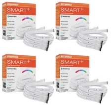 Case of 4 Sylvania Smart 3-2ft Bluetooth Mesh Indoor LED Flex Light Strips SALE