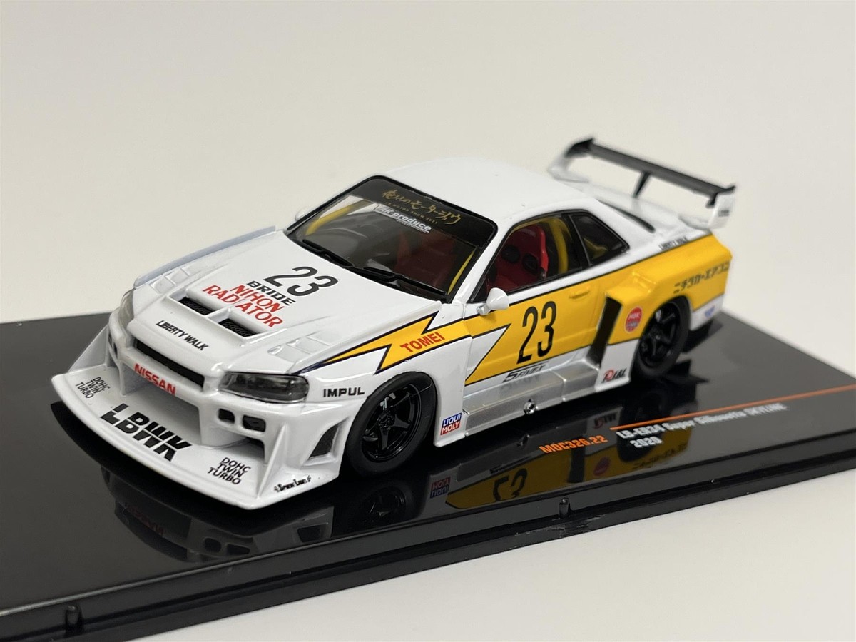 セット1/43 Super Silhouette SKYLINE ER 34 Nissan LB ER34 #23 Super Silhouette Skyline 2020 1:43 Scale