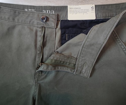 ANA A New Approach NWT Womens SZ 18 Oregano Green Mid-Rise Midi Short 7" Inseam - Picture 5 of 16