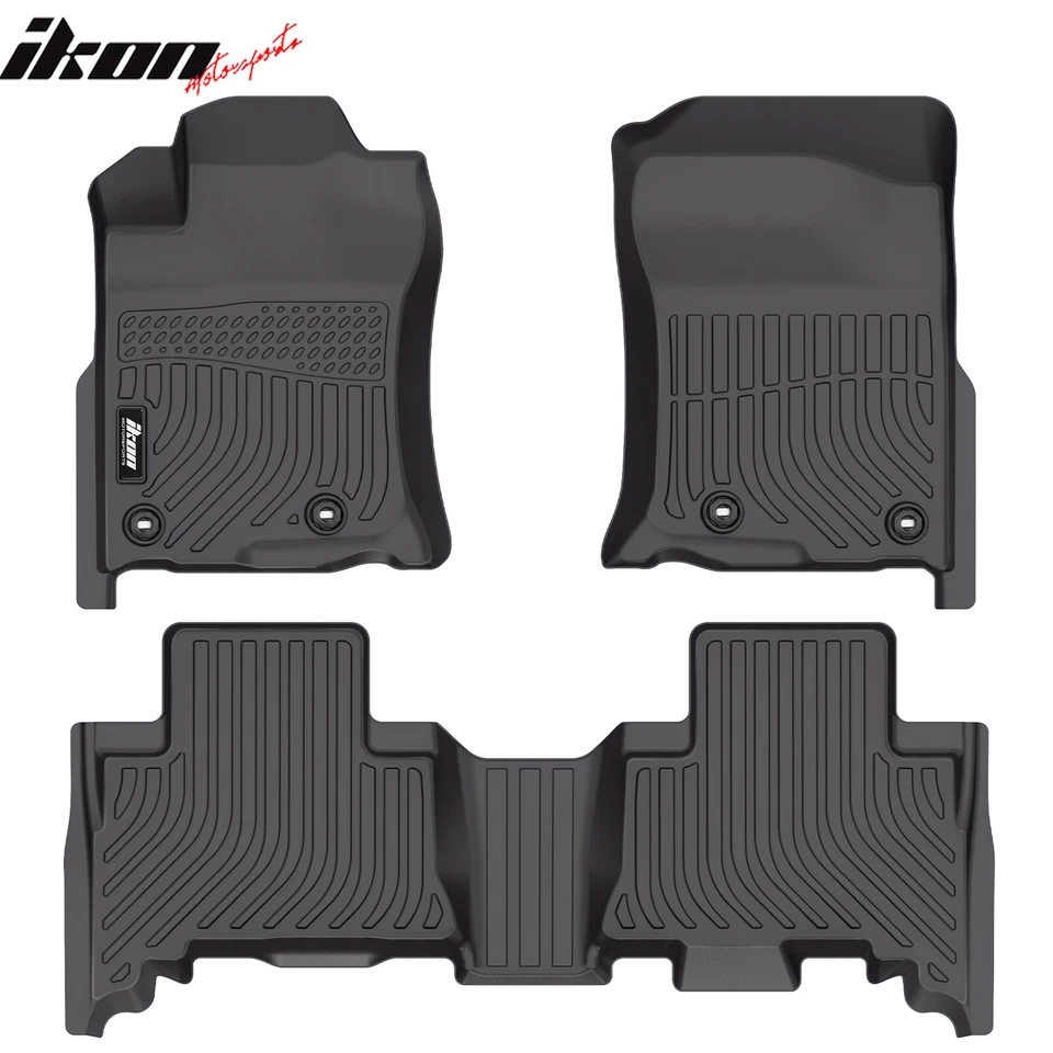 For 13-24 Toyota 4Runner & 14-23 Lexus GX460 Non-Slip Floor Mats All Weather TPE