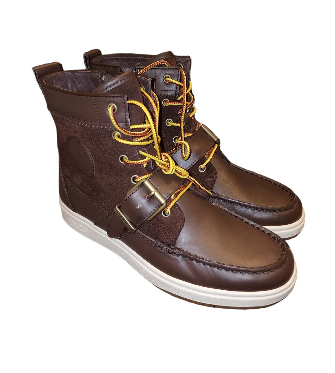 Polo ralph top lauren leather boots