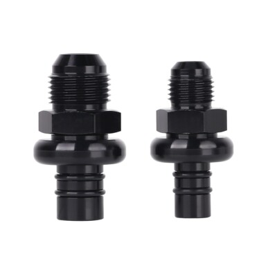 #ad LokoCar 6AN And 8AN Fuel Rail Adapter Kit Fits 1986 1998 Mustang Billet Black $12.99