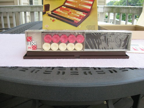 Vintage 1973 Tournament Backgammon E.S. Lowe~New Opened Box~Sealed Game Parts! - Picture 5 of 12