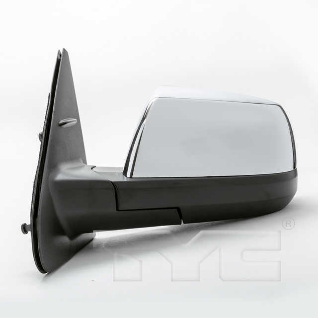 Fits 2014 - 2016 Toyota Tundra Door Mirror - Driver Side (Chrome) - Non