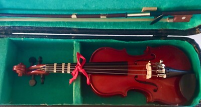 Small Cremona Fecit Anno Domini 19 Violin And Bow With Case | eBay