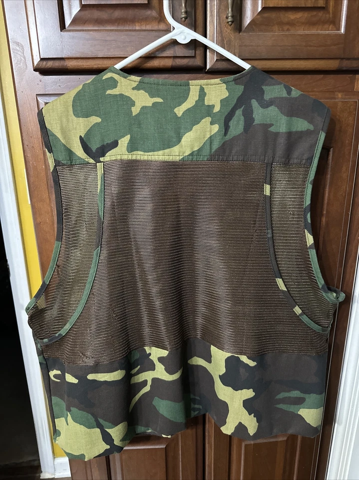 Vintage Redhead Camoflauge Mens Button Down Duck Hunting Vest Size XL - Image 3 of 3