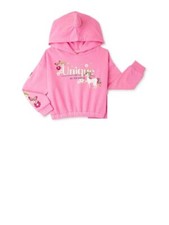 365 Kids from Garanimals Girls Hoodie-Pink Azelea-Unicorn-Size 6-NWT