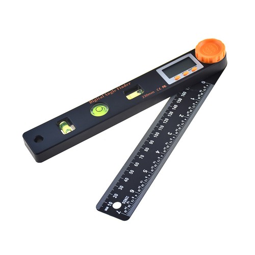 4 in1 Orange LCD Angle Ruler Universal Spirit Level Woodworking Measuring Tool - Picture 8 of 9