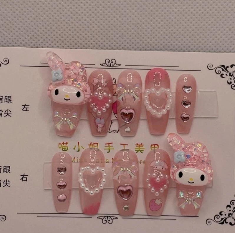 Pictures Of Hello Kitty Nails