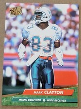 Mark Clayton 1992 Fleer Ultra #216 Miami Dolphins Football