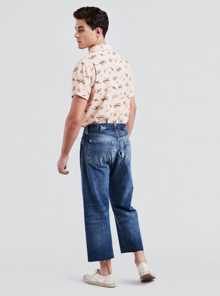 Jean Levi's Vintage Clothing 1937 501 Cropped - Selvedge Big E - Taille W24 NEUF Avec étiquettes
