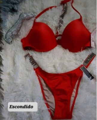 Victoria's Secret Malibu** Push-up Bikini Strass 2tlg**versch. Größen** KP  113 