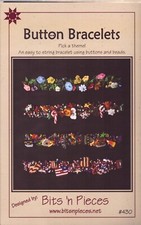 "Button Bracelets" Designed by Bit's 'n Pieces 430  String Bracelet Using Beads