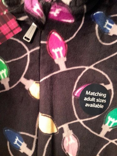 New TU Unisex Kids Black Christmas Lights One Piece Soft All In One Age 3/4 Yrs - Picture 4 of 6