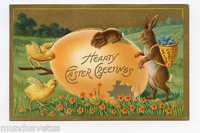 Frohe Oster-. Hasen. Ei. Küken. Happy Easter. Rabbit. Egg. Chick