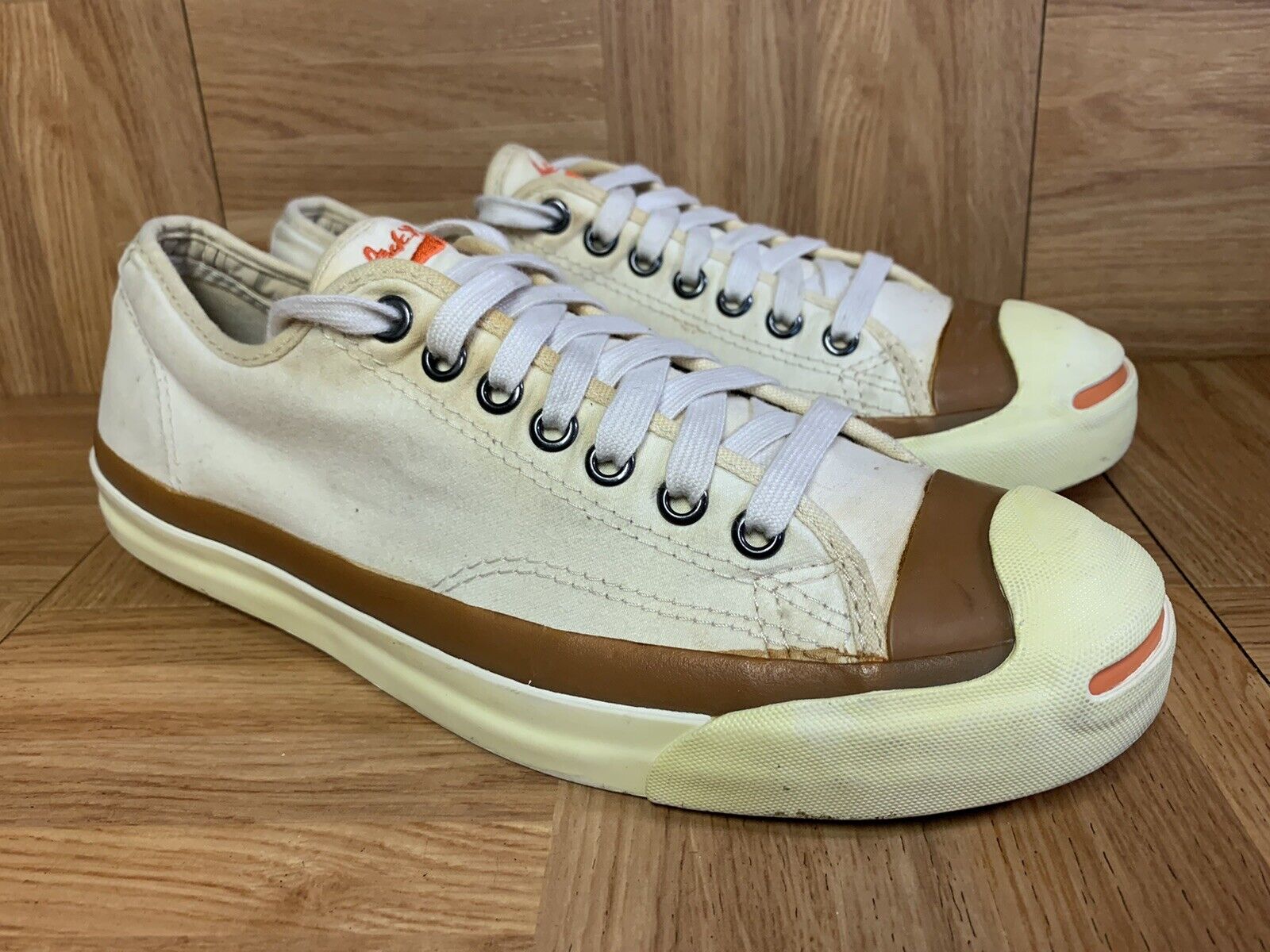 VNTG🔥 Jack Purcell John Varvatos White Canvas Distressed Shoe Men&#039;s eBay