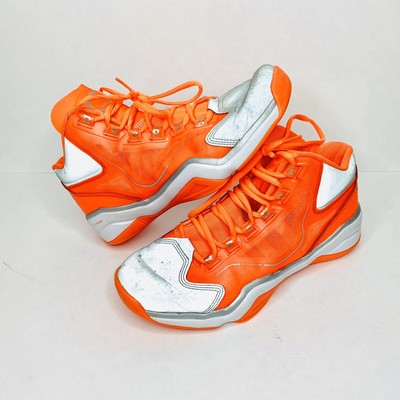 neon orange basketball shoes