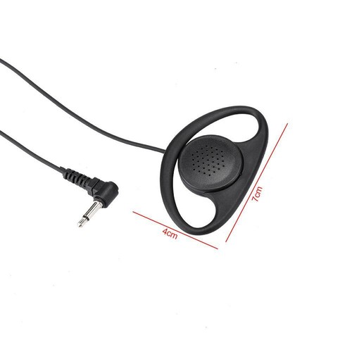 3.5mm Jack D-Shell Type Listen Only Earpiece Headset for Motorola Kenwood Radios - Zdjęcie 9 z 10