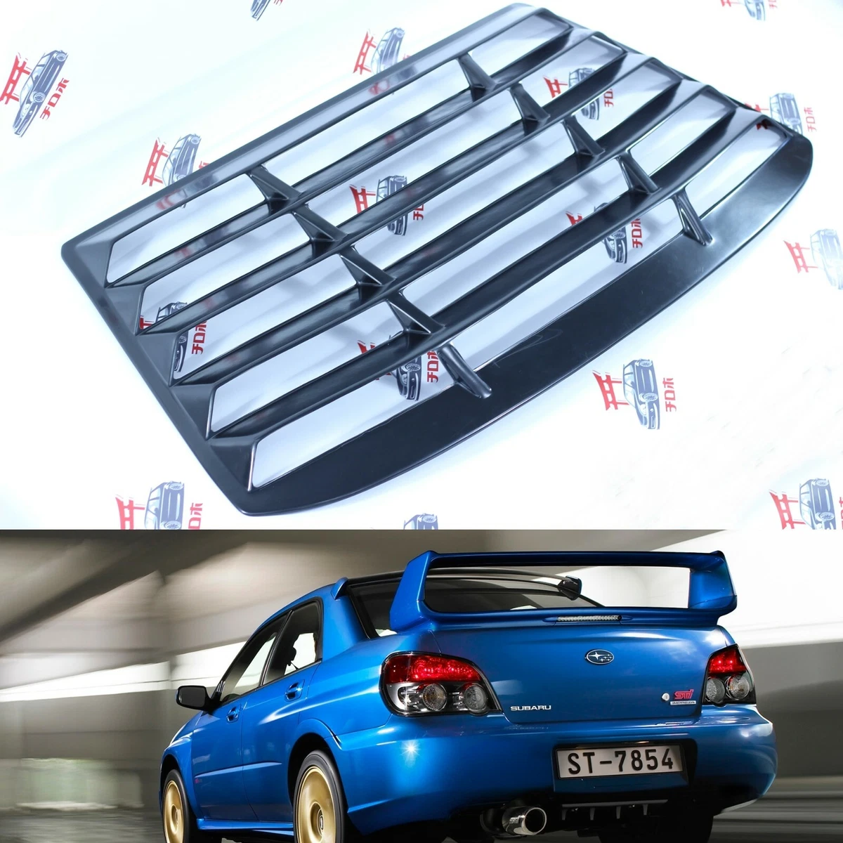 Subaru wrx sale rear window louvers
