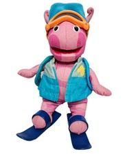Rare Vintage Uniqua The Backyardigans Ski Plush 10 Nickelodeon w/ Goggles Skis