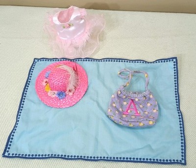Angelina Ballerina American Girl Pink Straw Hat Tutu Ballet Bag Tablecloth 2000