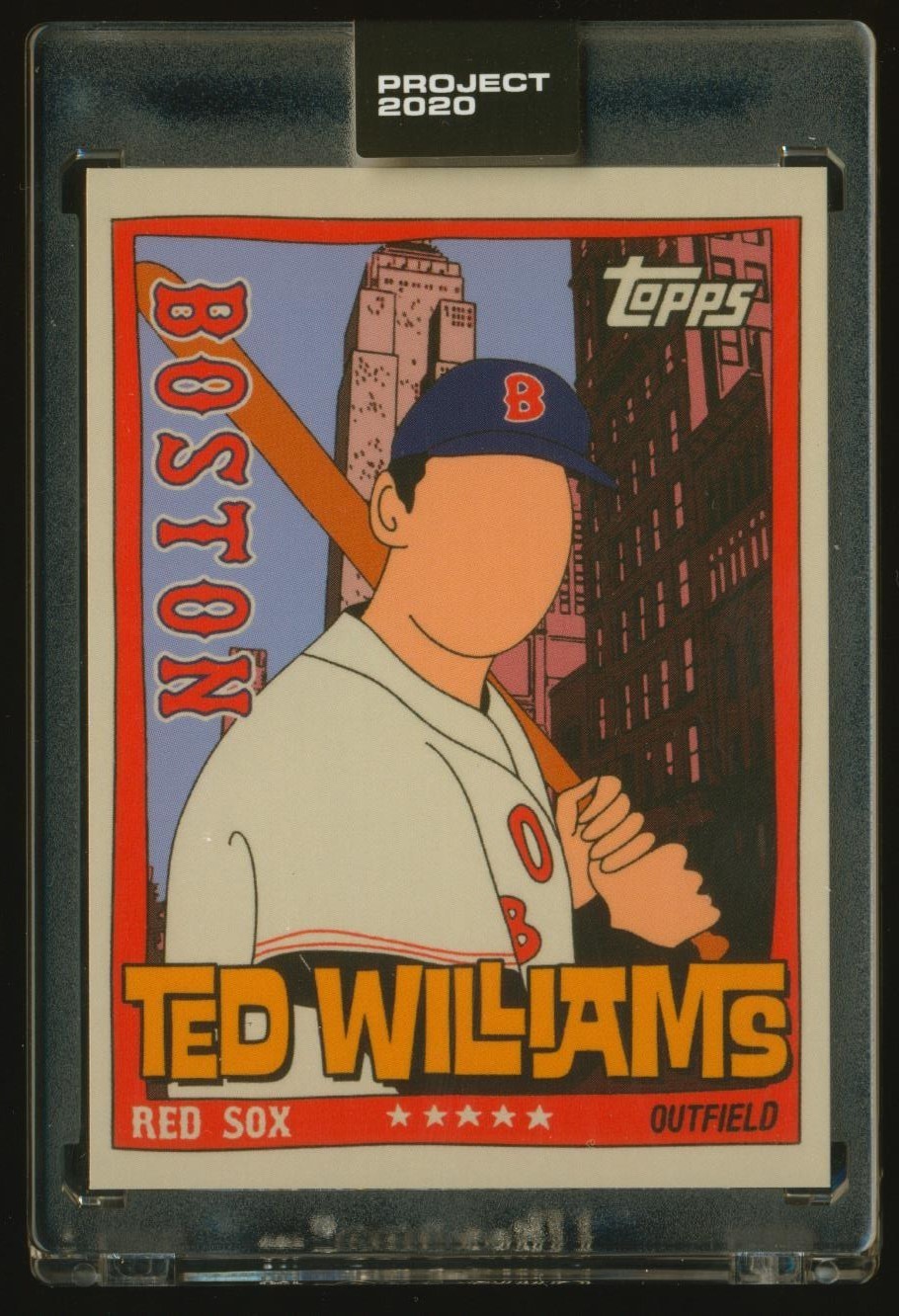 Topps PROJECT 2020 TED WILLIAMS by Fucci card 34 IN-HAND!