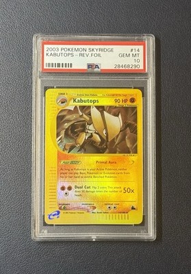 2003 Pokemon Skyridge Kabutops 14/144 Reverse Holo Rare PSA 10 Gem