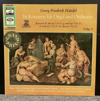 Georg Friedrich Händel, Folge 3 - 16 Konzerte für Orgel und Orchester, Vinyl