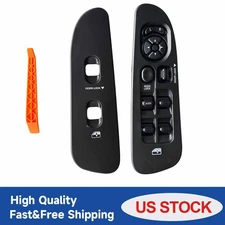 Power Window Control Switch+Bezels Black 68171680AA for 02-09 Dodge Ram1500-3500