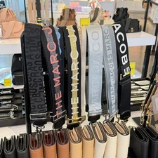 Marc Jacobs The Outline Logo Webbing Strap(Bag Belt) 2 inch