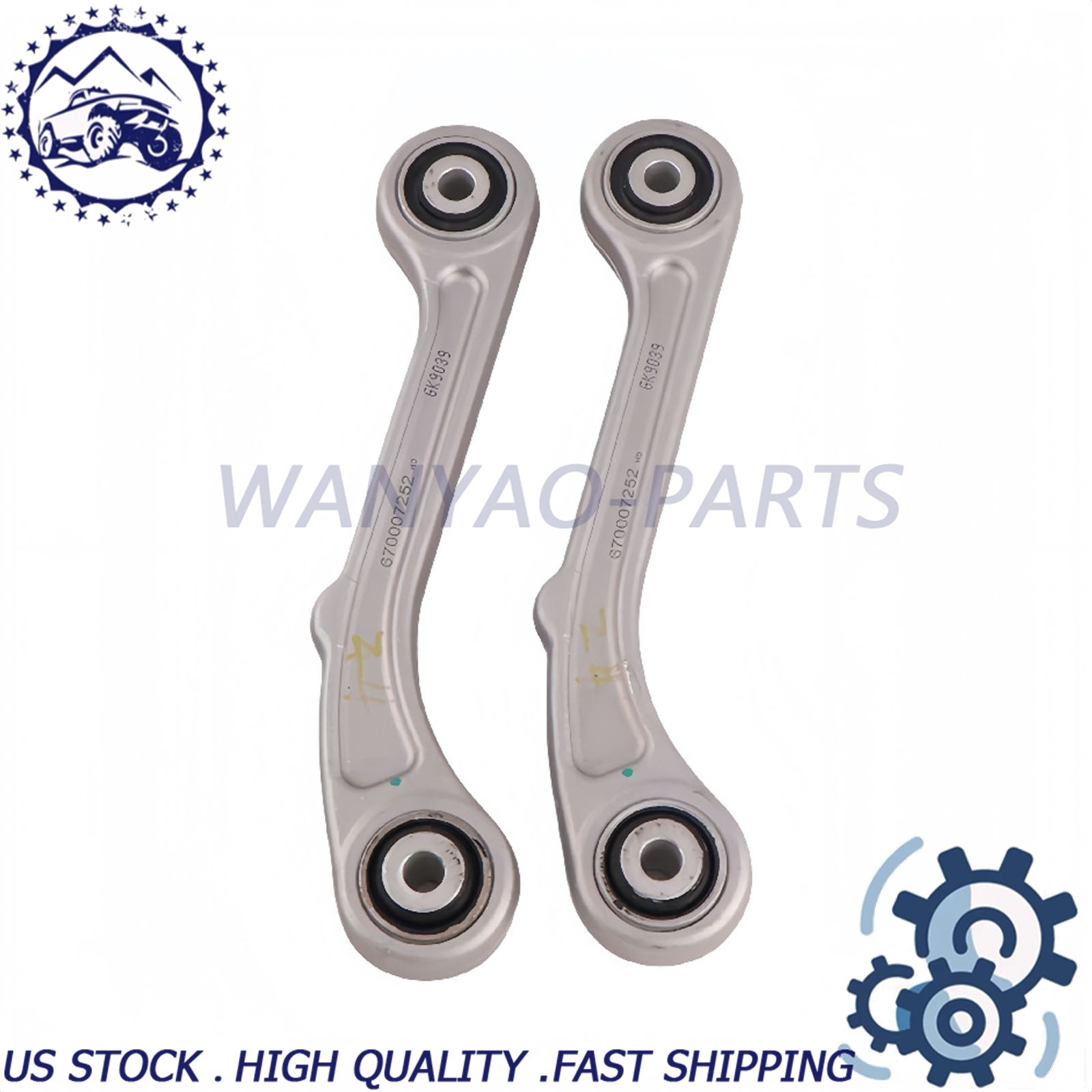 For Maserati Ghibli Quattroporte 2014+ 2X New Rear Upper/Lower Control Arms US