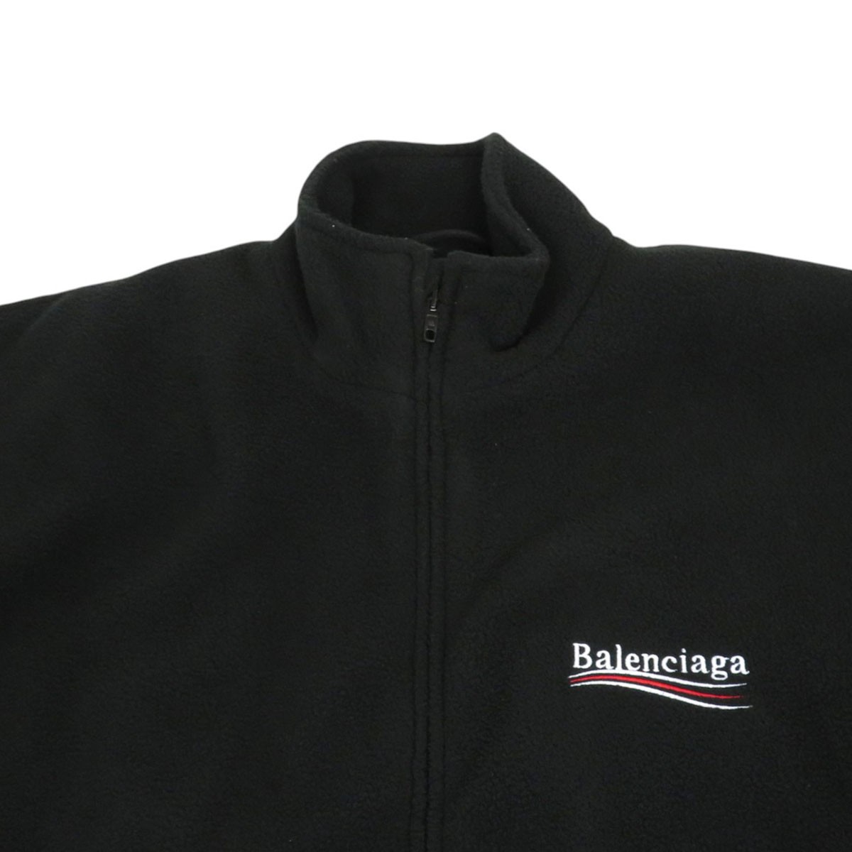 BALENCIAGA Campaign logo fleece jacket unisex black 【A】 thumbnail 4