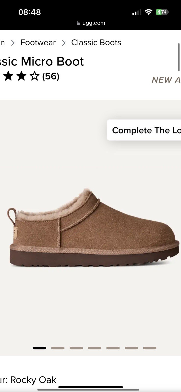 ‘Sold Out’ Ugg Rocky Oak Classic Micro Boot