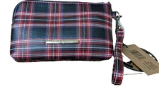 Steve Madden BTRELL Wristlet - Pretty Black & Red Plaid Perfect for Christmas