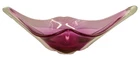 VINTAGE MURANO PINK ART GLASS BOWL CENTRE PIECE MID CENTURY STUDIO LIP VASE