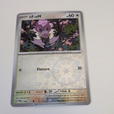 eF-eM 090/131 Common Prismatic Evolutions Pokemon Reverse Holo NM Deutsch