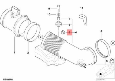 Genuine BMW E30 E34 E38 E39 E52 Radiator Cooling Hose Clamp OEM 12511714147