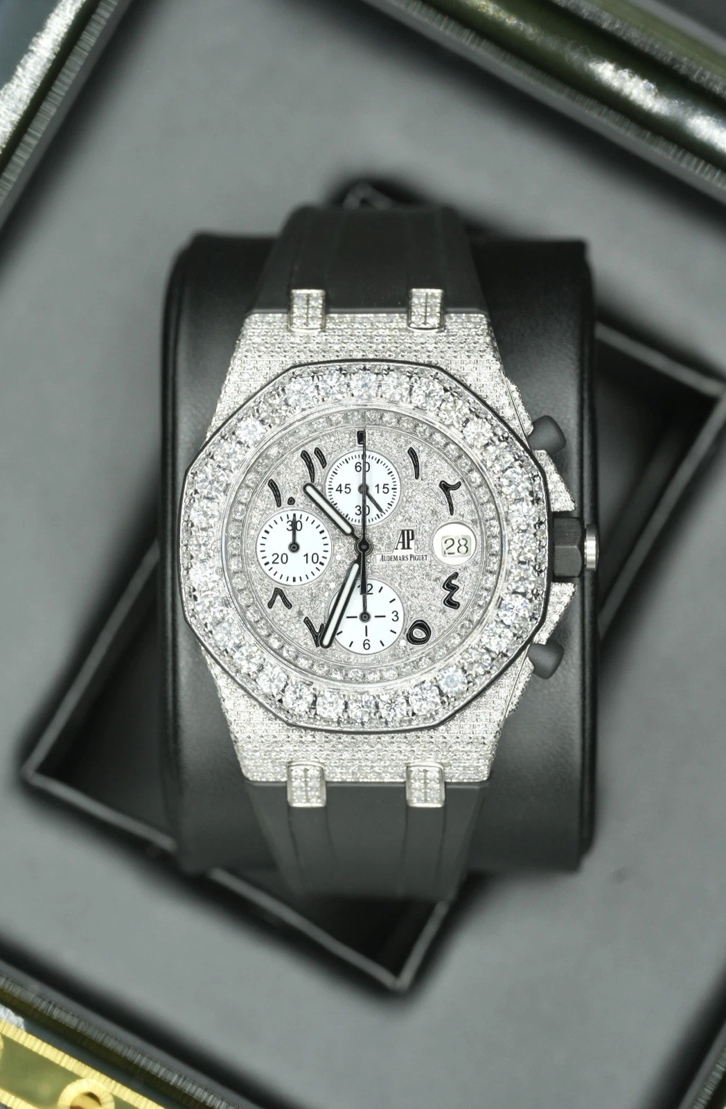 Audemars Piguet — Audemars Piguet Royal Oak Offshore Bussdown Diamond Set 26170ST Arabic Pave Dial