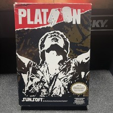 Platoon (Nintendo NES) *Complete w/ Box, Manual Box Clean