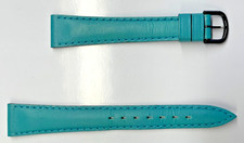14mm Turquoise Genuine Leather Watch Band