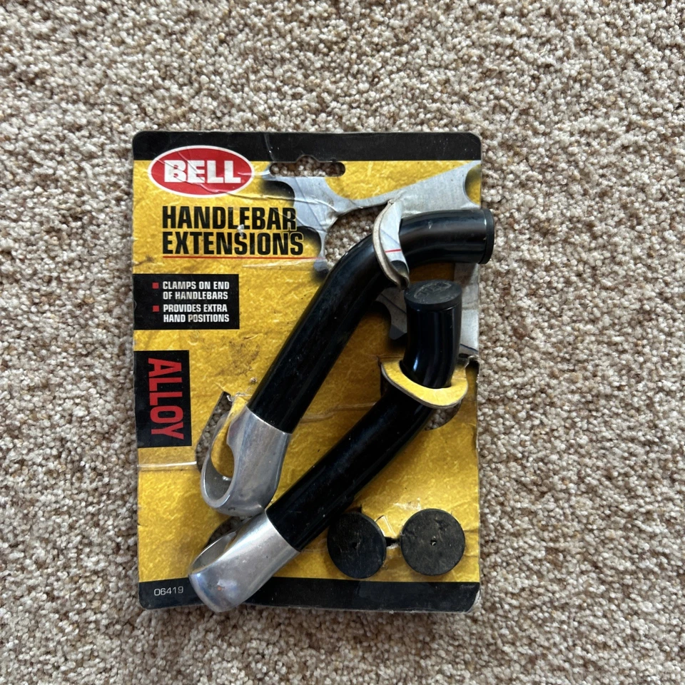 Extensiones de manillar de bicicleta extremos de barra de aleación negra   Foto 3 de 3