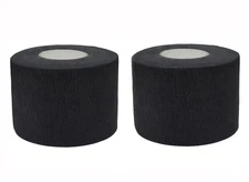 2 Rolls Black Disposable Barber Neck Paper Strips Professional Hairdressing... 
