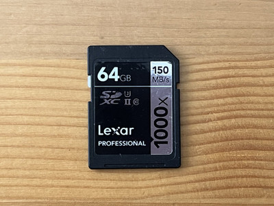 Lexar Professional 64GB 1000X 64 GB 150MB/s SD SDXC II Memory Card