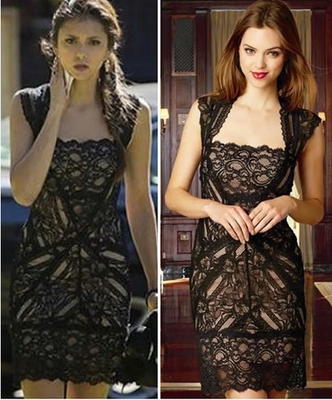 elena gilbert Nicole Miller Women's Eva Stretch Multi Lace Dress | eBay